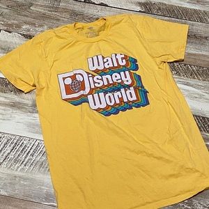 Disney World Tee Retro Yellow